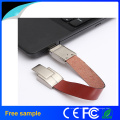 2016 pulseira de couro Real Capacidade USB Pendrive